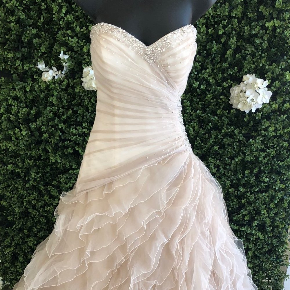 Sophia Tolli Y21431 Wedding Gown Mocha Size 10